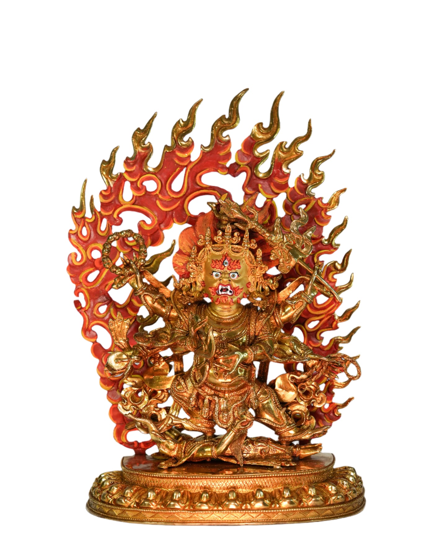 Mahakala Bajrapani Statue – Handcrafted in Nepal (Antique Finish)- 6" Brass