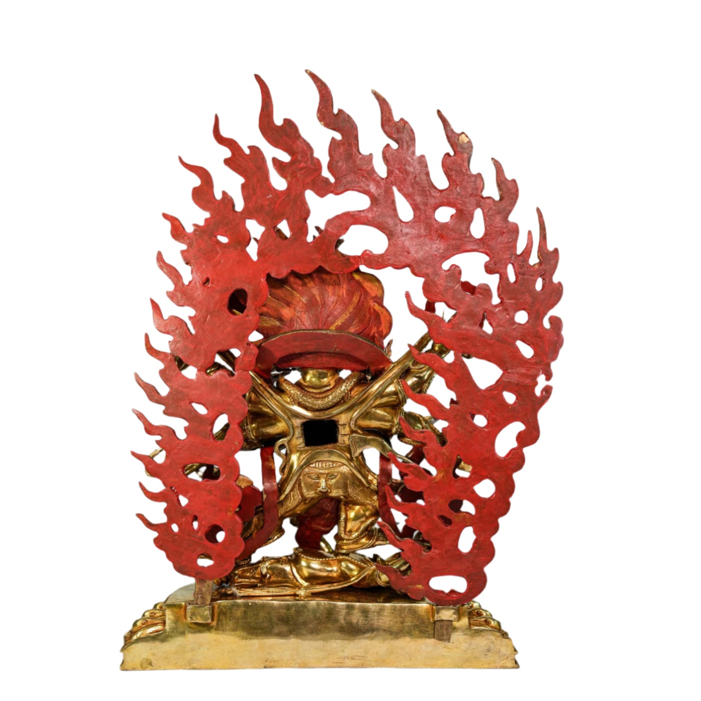 Mahakala Bajrapani Statue – Handcrafted in Nepal (Antique Finish)- 6" Brass