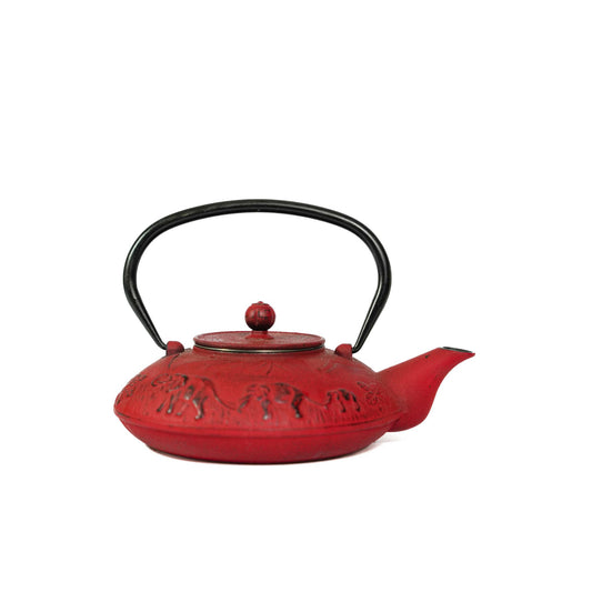 Japanese Teavana- Cast Iron Tea Pot- Elephant and Mountain Design