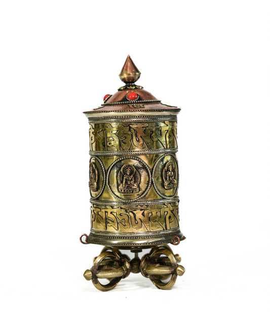 Buddhist Mane (Table Prayer Wheel)