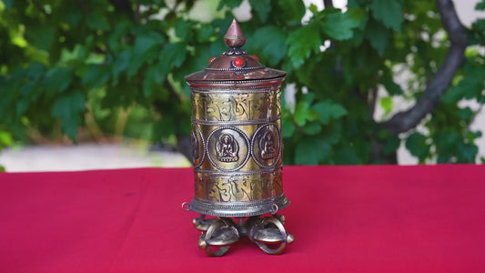 Buddhist Mane (Table Prayer Wheel)